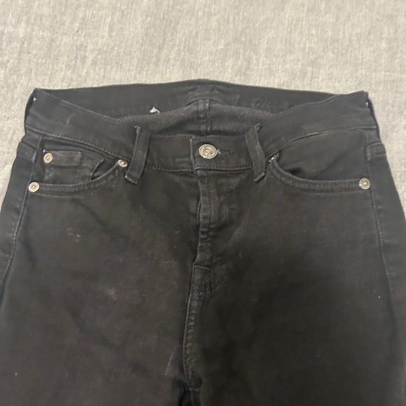 7 for All Mankind Black Skinny Gwenevere -24 - Picture 3 of 3